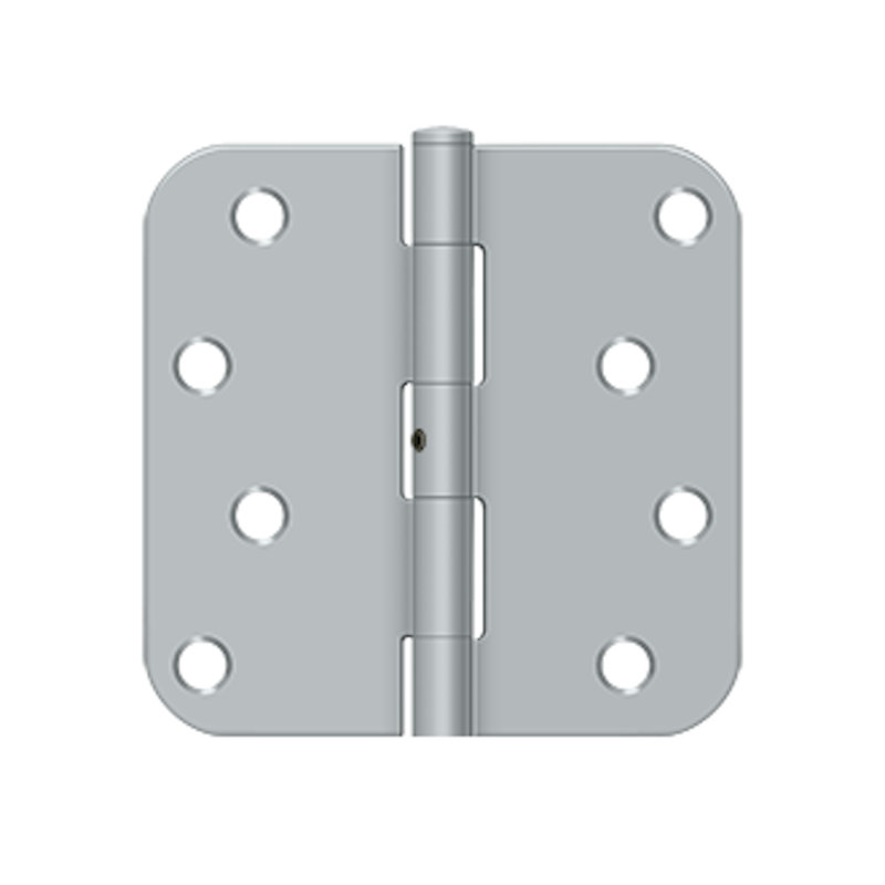 Charnière en nickel brossé 4 po x 4 po x 5/8 po Deltana S44R5N15, Nickel brossé