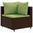  Patio Sofa Set Brown And Green-1102832190-1102832322