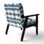 Chaise rembourrée moderne - Fauteuil Horizon Ikat-752393026