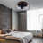 Rattew 3-Blade 18'' Industrial Style Caged Ceiling Fan Light-1269993988