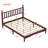 Nero Platform Bed with Gourd Headboard & Wooden Slats-1003081123