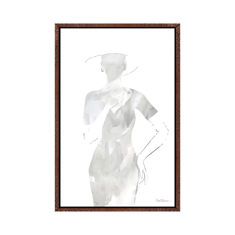 Fashion Cover I 1 Piece Wall Art on Canvas, 66.04 cm H x 45.72 cm W, Classic Brown Wood Framed