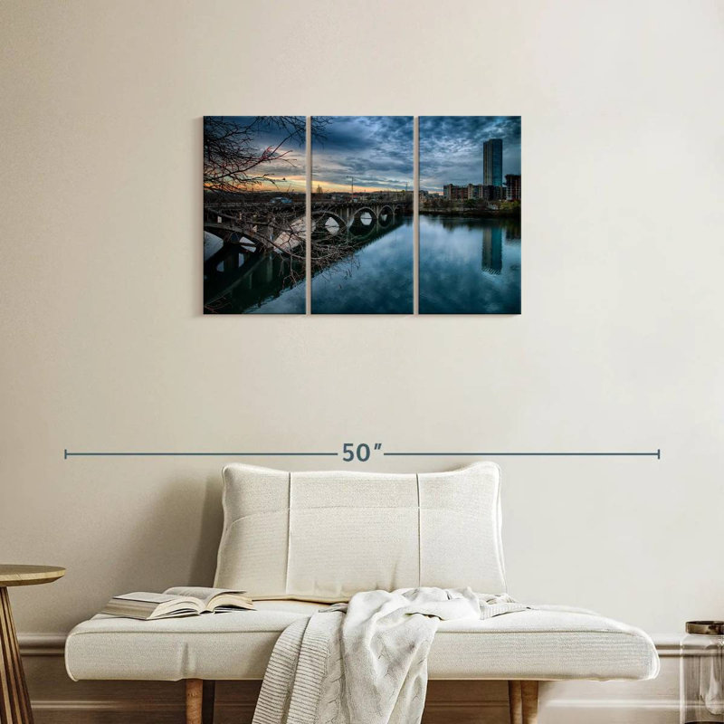 Lilie Lamar Boulevard Bridge, 20" H x 33" W