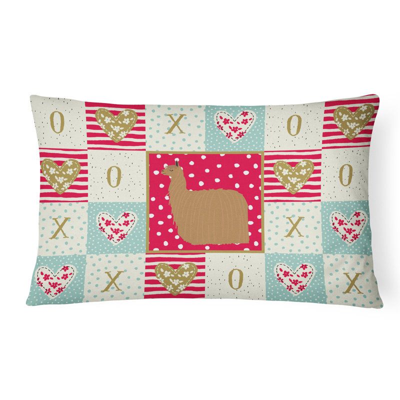  Coussin rectangulaire Alpaca Suri Love
