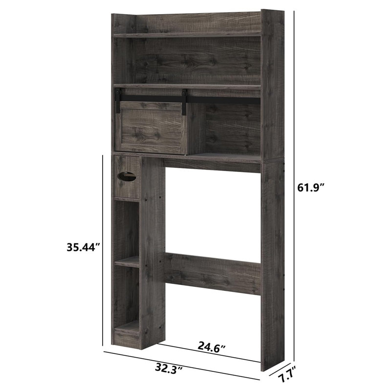 Armoire de rangement au-dessus de la toilette