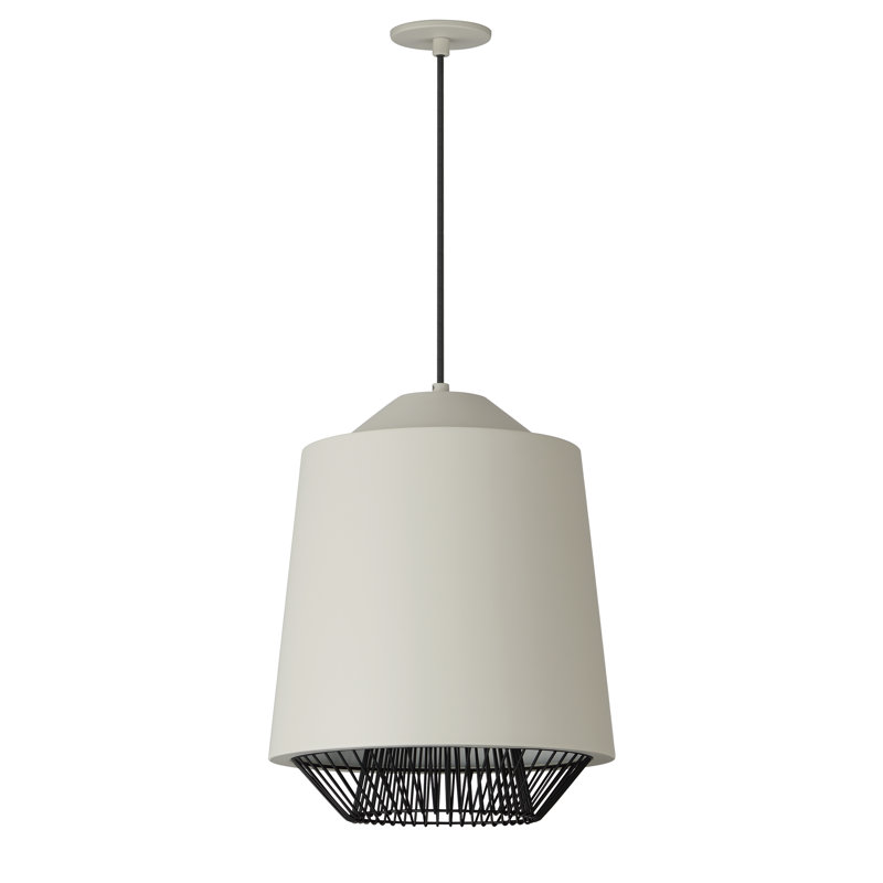 Cici 1 - Light Single Pendant, Gray/Black