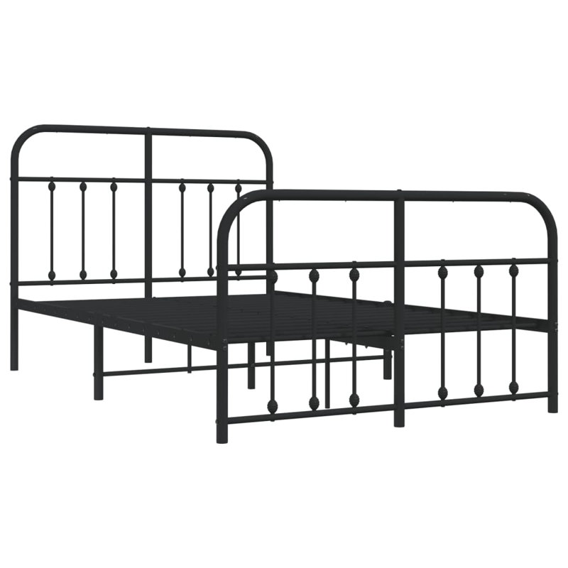 Winsford Bed, Black, Small Double (4')