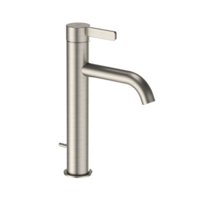 Single Handle Hole Semi-Vessel Bathroom Faucet with Drain Assembly and Comfort Glide Technology