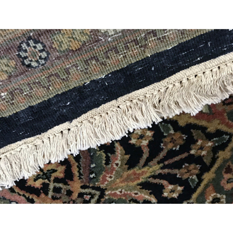 Gramercy Oriental Area Rug in Brown/Black, Rectangle 8'2" x 10'