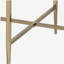 Table d'appoint ronde gris champagne