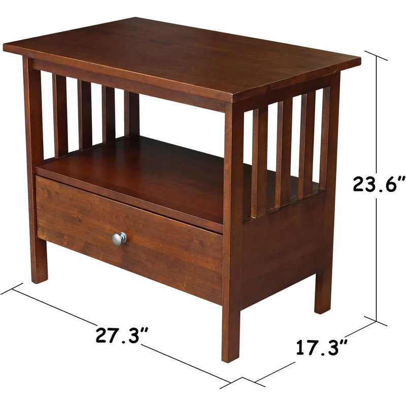 Solid Hardwood Entertainment Center With Drawer And Shelf For Stylish Home Organization