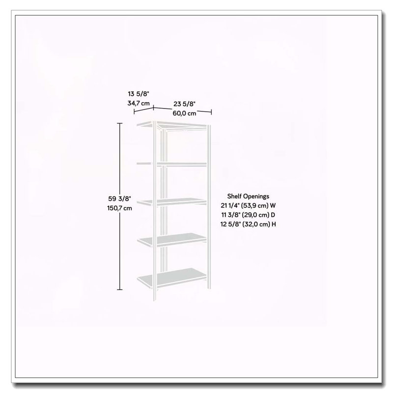 Bookcase, Brown Finish