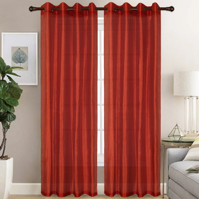 Diredra Polyester Semi-Sheer Curtains