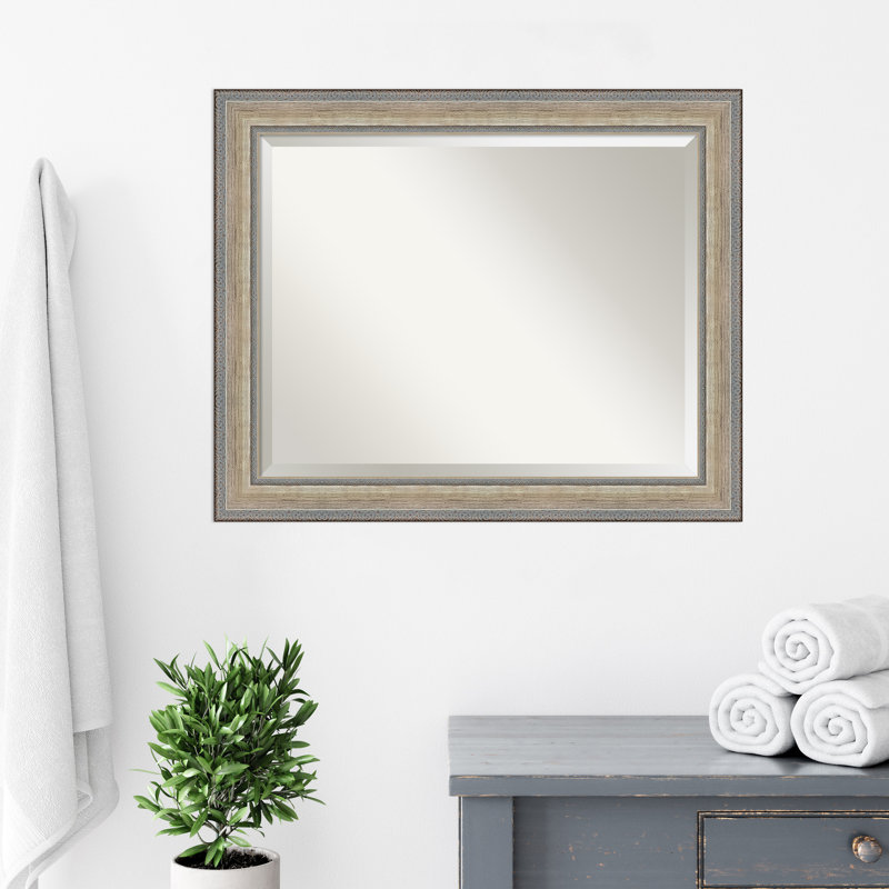 Miroir mural Carlianne, Rectangle, 27,25 po x 33,25 po