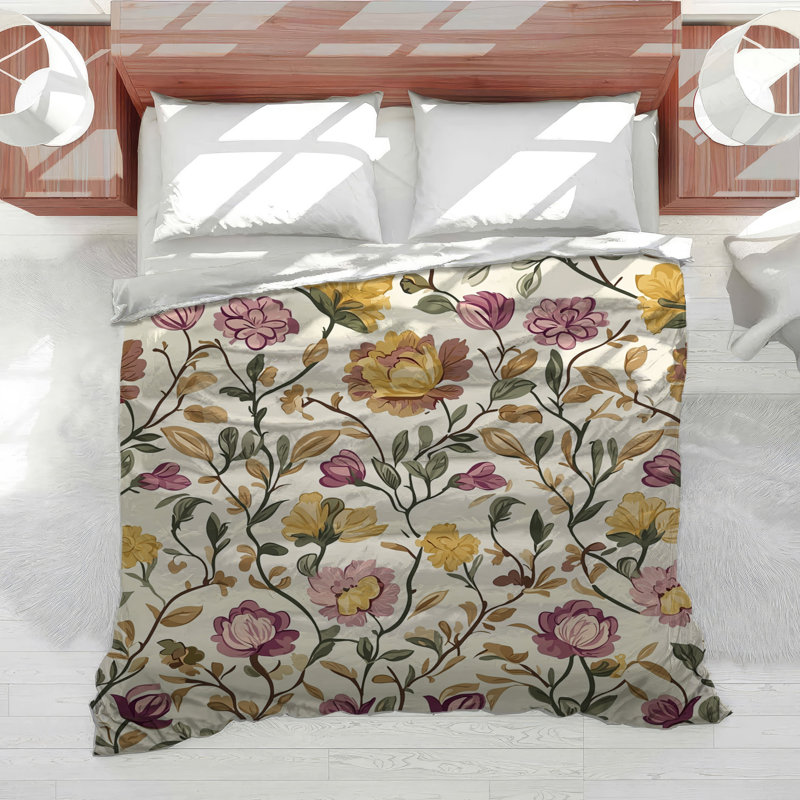Édredon à motif floral, Édredon grand
