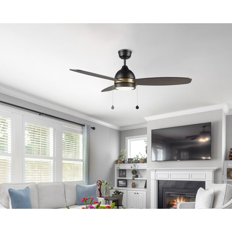 Elisabete 52'' Ceiling Fan with LED Lights