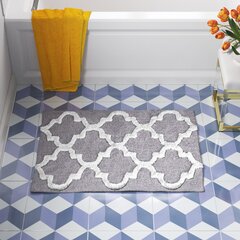 Ebern Designs Ehva Bath Rug with Non-Slip Backing