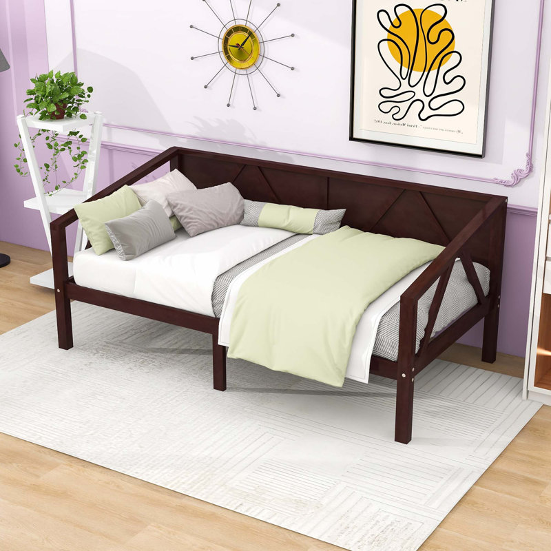 Cladinoro Wood Daybed with Slats, Espresso, Twin