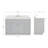 Abell 54.25'' Bathroom Vanity with Carrara Quartz Top-94003684