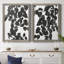 Silhouette de Pothos I - ensemble de 2 peintures sur toile encadrées-1899658892-1899643251