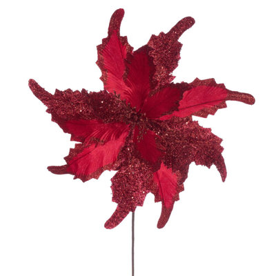 Tige de poinsettia 18 po x 20 po Primrue Il comprend deux pièces par sac.