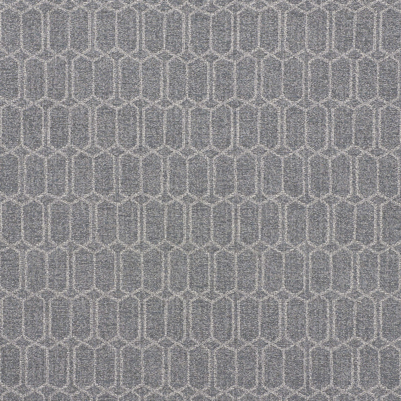Modern Trellis Outdoor Fabric, Charcoal Slate