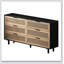 Armoire de rangement moderne en rotin à 6 tiroirs avec beaucoup d'espace, idéale pour organiser et rehausser la décoration intérieure-1252248034