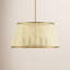 Luminaire suspendu 6 lumières Hampson en laiton naturel et bruni