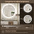 Roslindale Frameless Lighted Wall Mirror with 3 Color Brightness Adjustable & Anti-Fog-653924020