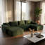 Canapé modulaire modulaire, sans assemblage, canapé en mousse compressée avec revêtement en chenille, désossé, canapé de salon moderne à profil bas-120629771