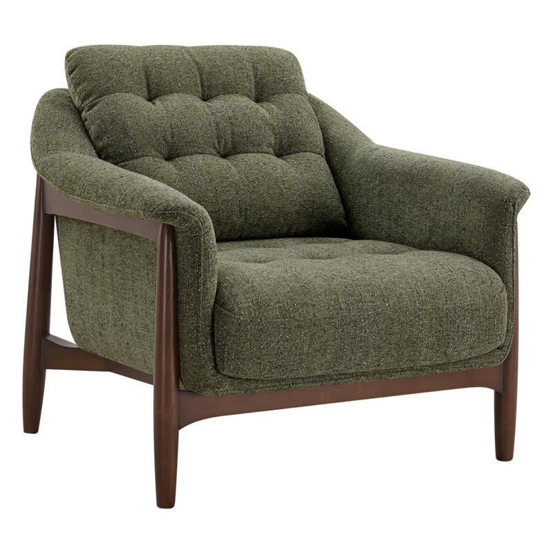 Fauteuil rembourré 32,68 po Ashford, Vert