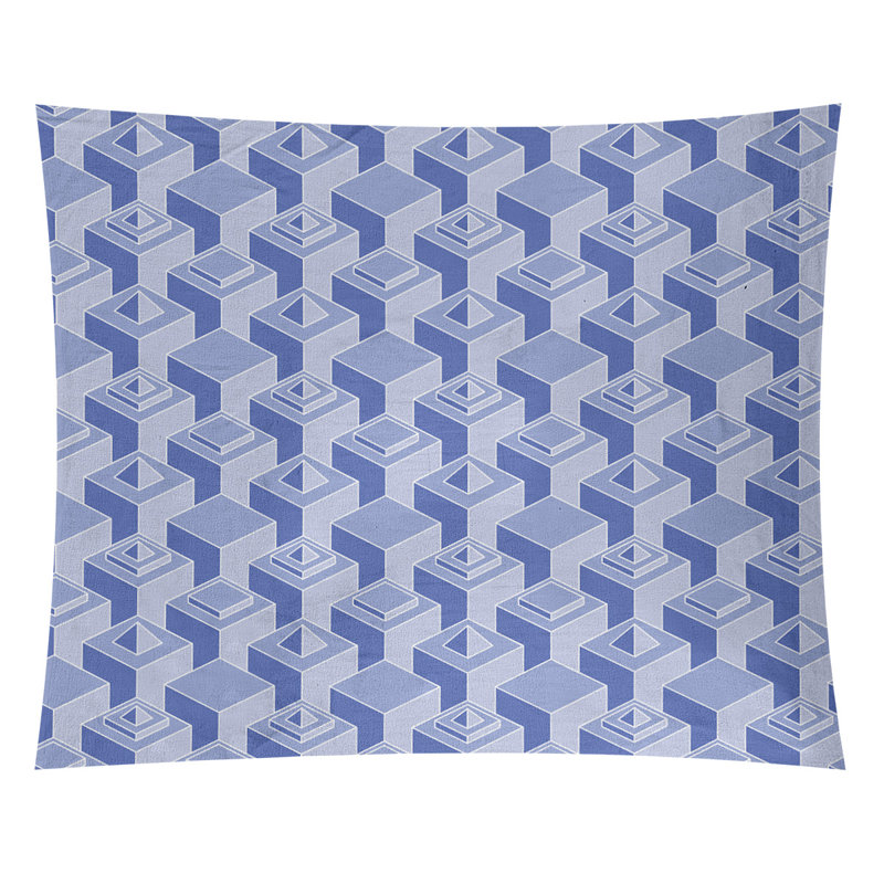 Tapisserie, H 68 po x l 80 po, bleu