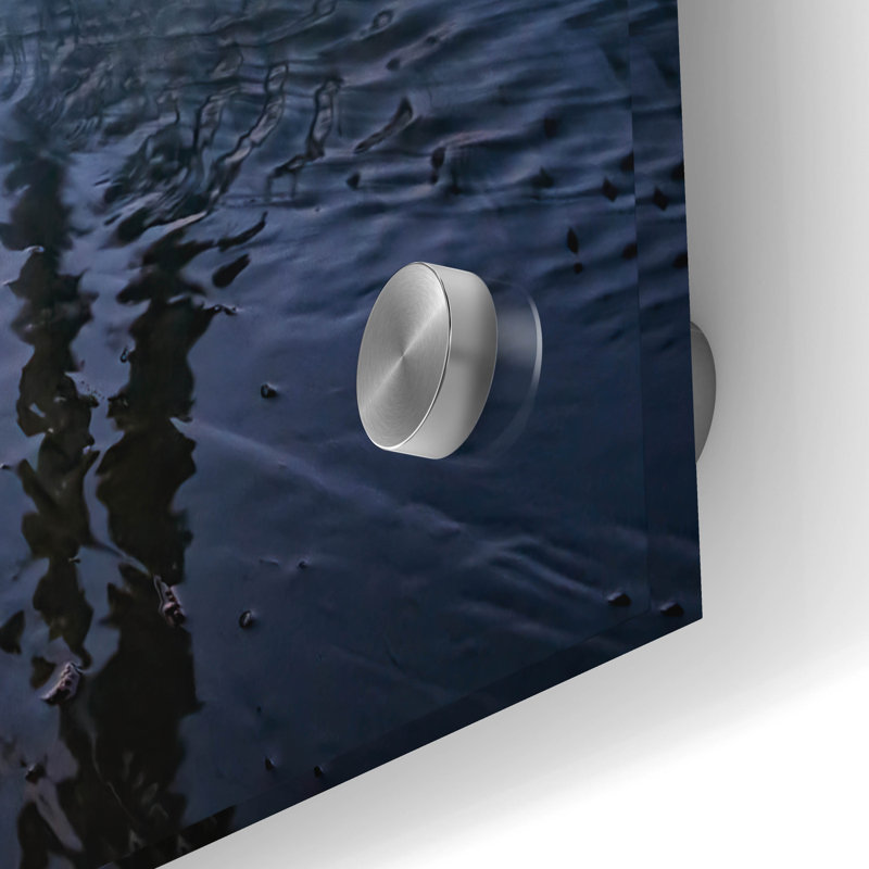 «Under The Pier At Dawn» par Rick Berk, art mural en verre acrylique, H 24 po x l 36 po x P 0,2 po