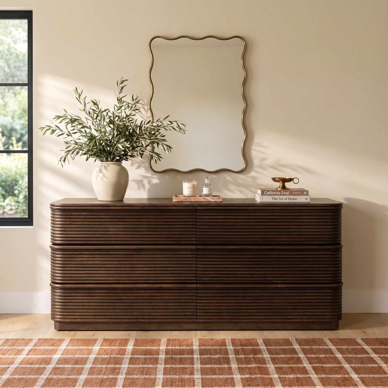 Navelina 71" Oak Double Dresser