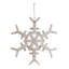 Wood Snowflake Ornament - White-985374003