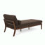 Chaise longue en tissu Sarom avec traversin-71521101