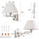 Modern Wall-Mounted Swing Arm Sconce With Dimmable Switch, USB Port, And Outlet Functionality For Versatile Lighting Solutions