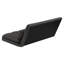 Canapé-lit à 3 volets, matelas pliant avec 2 coussins, rembourrage en mousse haute densité noir, tissu en polyester-57585266