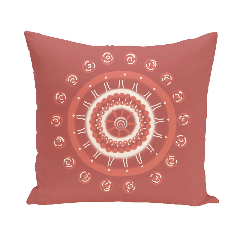 Housse et insert de coussin carré Coastal Calm, H 18 po x l 18 po, Corail