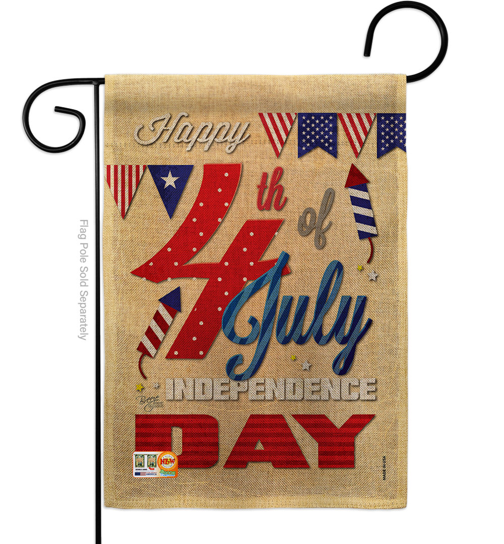 Narragansett Double Sided 18.50'' H x 13'' W Polyester Independence Day Flag Set The Holiday Aisle®