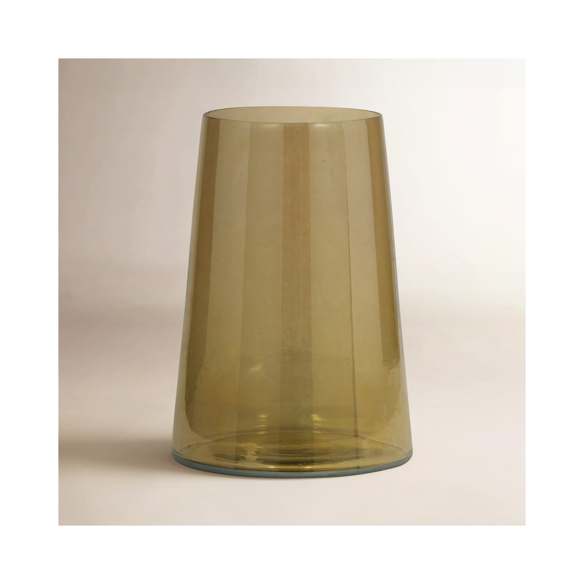 Glass Vase Glass Sleek Contemporary Silhouette with Modern Tapered Design and Smooth Minimalist Form for Decorative Display.