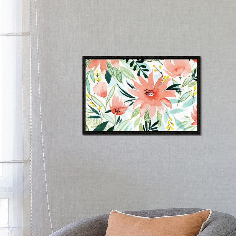 Tropical Drift I by Grace Popp - Gallery-Wrapped Canvas Giclée on Canvas, Black Floater Frame, 66.04 cm H x 45.72 cm W
