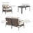 Hope 4-Person Aluminum & Wicker Sofa Seating Group with Cushions & Sunbrella Pillows-888382731