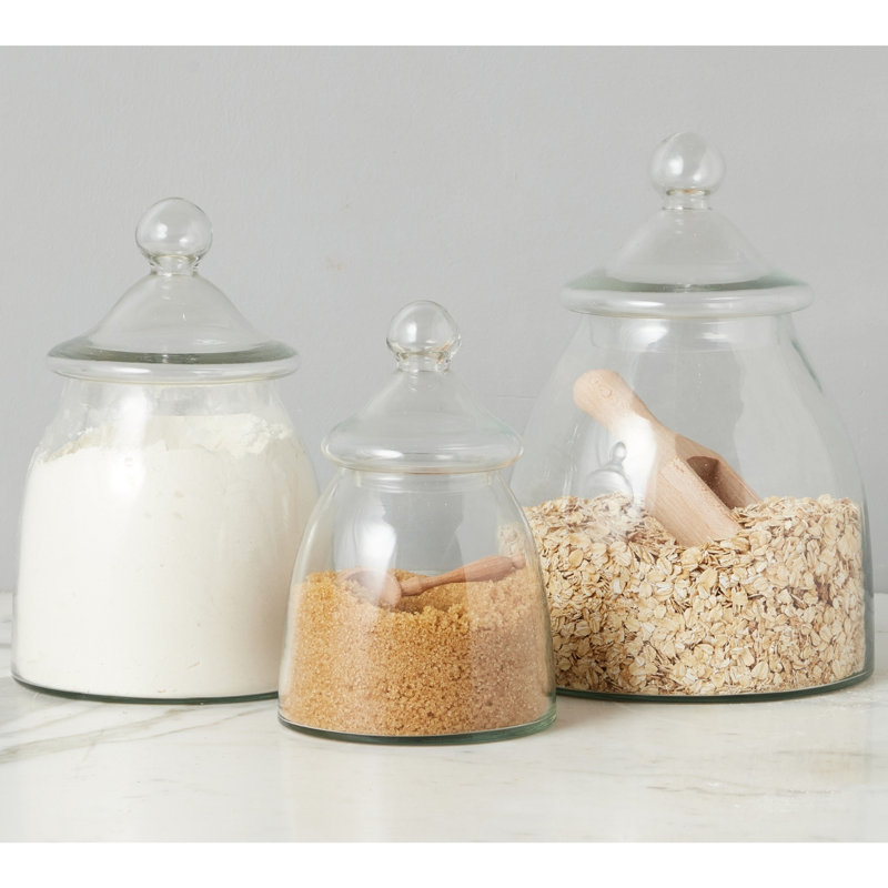 Vintage Glass Bon Bon Jar with Lid, Small