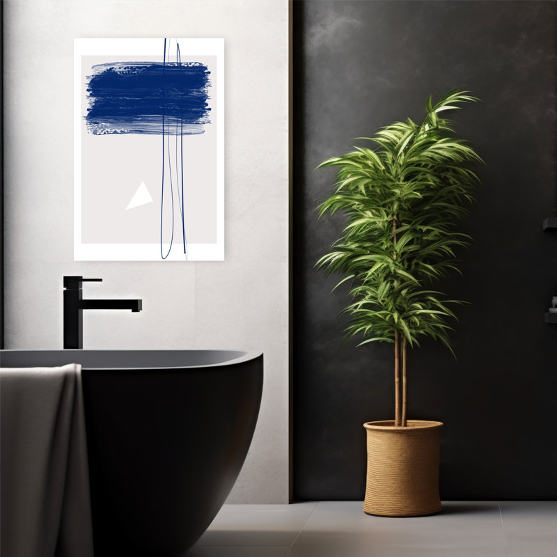 Art contemporain, art moderne abstrait minimaliste, H 24 po x l 16 po