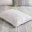 Édredon gris en coton. 100% avec impression sur l'envers. Conception réversible. 2 taies décoratives assorties. Lavable à la machine. . Diamant doux et confortable-120258702-120258703