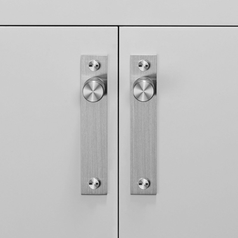 Poignée de meuble / plaque / croix, Acier
