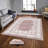 Stylish Woven Carpet, 4 x 6 Feet, 100% Polyester | Antibacterial, 3D Digital Printing, Non-Slip PVC Felt Dot Underside | Machine Washable, 0.4 in Pile Height, Perfect for Living Room & Bedroom Decor-1107051448