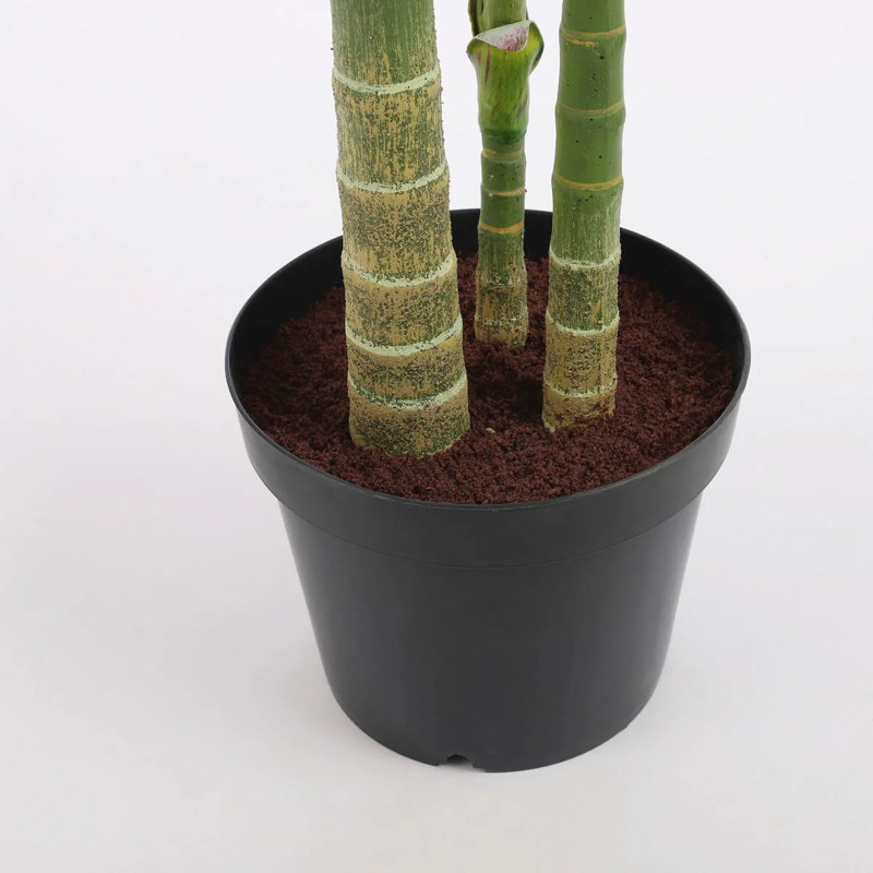Faux Palm Plant in Pot, 240cm H x 130cm W x 130cm D