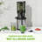 Cold Press Juicer – 6.5" Extra Large Feed Chute Fit Hands-free Electric Masticating Juicer Machine, 350w Slow Masticating Juicer Machine For Whole Fruit And Vegetables – Easy Cleanup & Assembly-116384281
